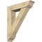 Ekena Millwork Traditional Traditional Rough Sawn Bracket w/ Offset Brace, Douglas Fir, 8"W x 34"D x 40"H BKT0806X34X40TRA01RDF - alternate 1